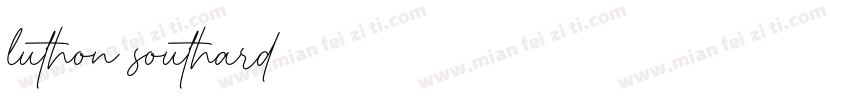 luthon southard字体转换